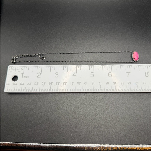 Kendra Scott Elisa Pink Black Necklace #M32 - Picture 6 of 7
